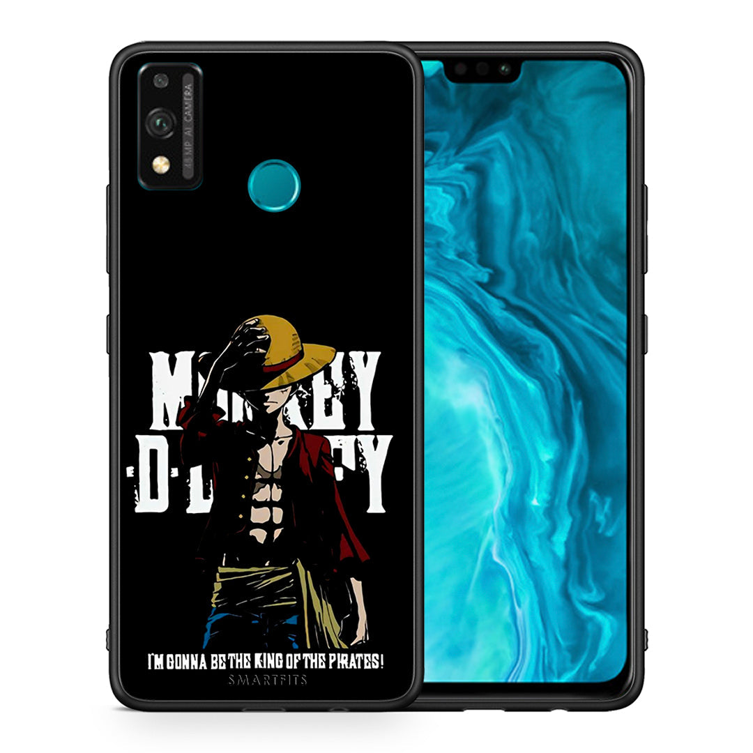 Θήκη Honor 9X Lite Pirate King από τη Smartfits με σχέδιο στο πίσω μέρος και μαύρο περίβλημα | Honor 9X Lite Pirate King case with colorful back and black bezels