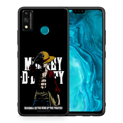 Θήκη Honor 9X Lite Pirate King από τη Smartfits με σχέδιο στο πίσω μέρος και μαύρο περίβλημα | Honor 9X Lite Pirate King case with colorful back and black bezels
