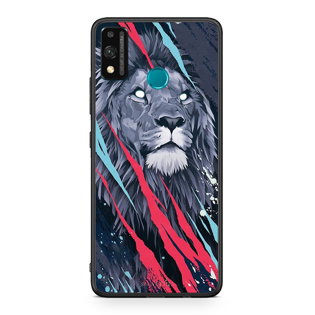 4 - Honor 9X Lite Lion Designer PopArt case, cover, bumper