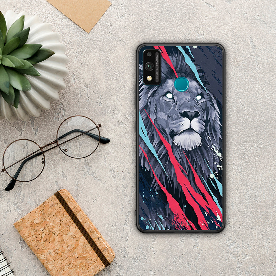 PopArt Lion Designer - Honor 9X Lite θήκη