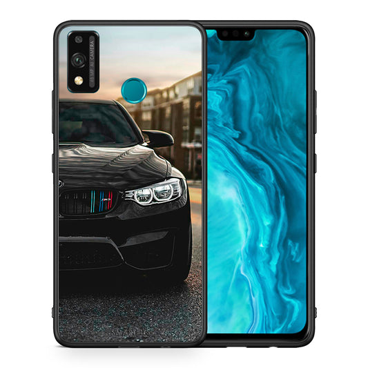 Θήκη Honor 9X Lite M3 Racing από τη Smartfits με σχέδιο στο πίσω μέρος και μαύρο περίβλημα | Honor 9X Lite M3 Racing case with colorful back and black bezels