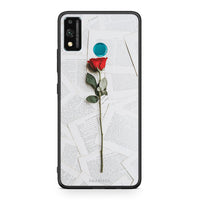 Thumbnail for Honor 9X Lite Red Rose θήκη από τη Smartfits με σχέδιο στο πίσω μέρος και μαύρο περίβλημα | Smartphone case with colorful back and black bezels by Smartfits