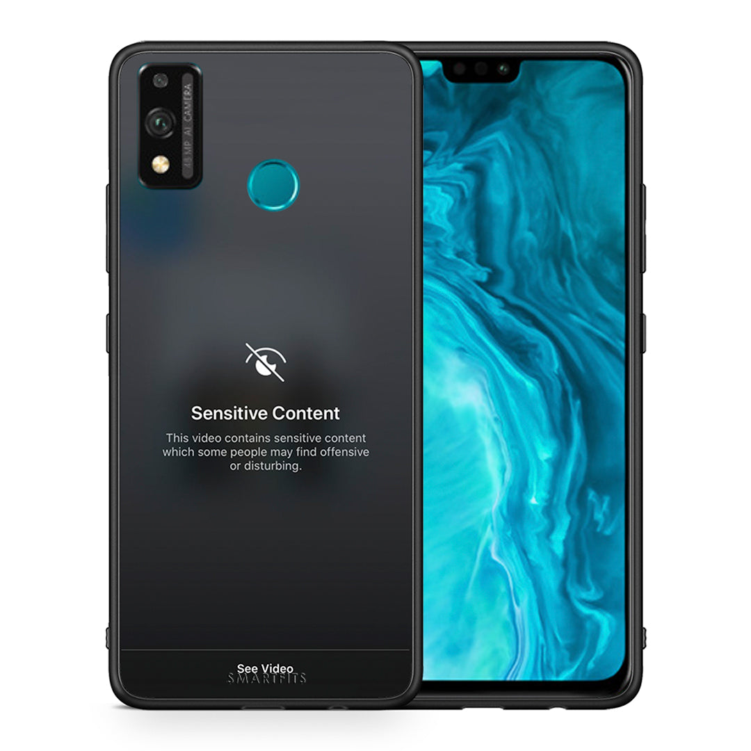 Θήκη Honor 9X Lite Sensitive Content από τη Smartfits με σχέδιο στο πίσω μέρος και μαύρο περίβλημα | Honor 9X Lite Sensitive Content case with colorful back and black bezels