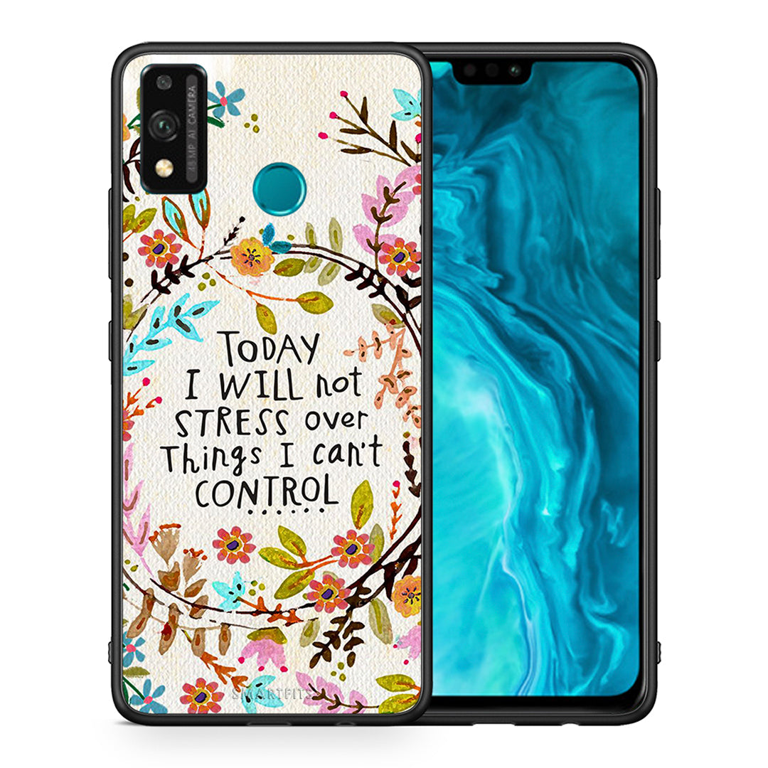 Θήκη Honor 9X Lite Stress Over από τη Smartfits με σχέδιο στο πίσω μέρος και μαύρο περίβλημα | Honor 9X Lite Stress Over case with colorful back and black bezels