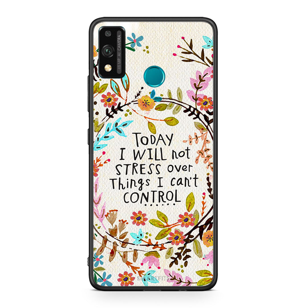 Honor 9X Lite Stress Over θήκη από τη Smartfits με σχέδιο στο πίσω μέρος και μαύρο περίβλημα | Smartphone case with colorful back and black bezels by Smartfits