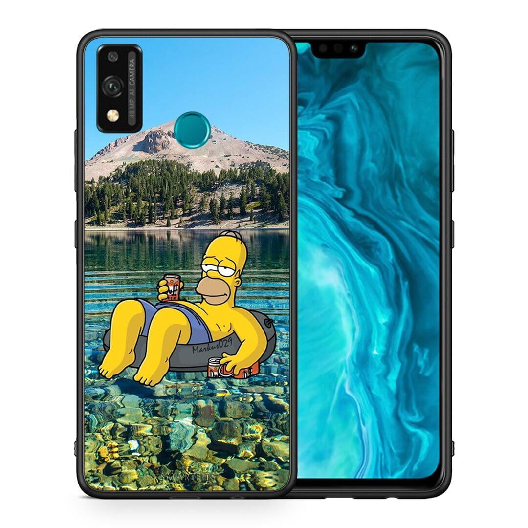 Θήκη Honor 9X Lite Summer Happiness από τη Smartfits με σχέδιο στο πίσω μέρος και μαύρο περίβλημα | Honor 9X Lite Summer Happiness case with colorful back and black bezels