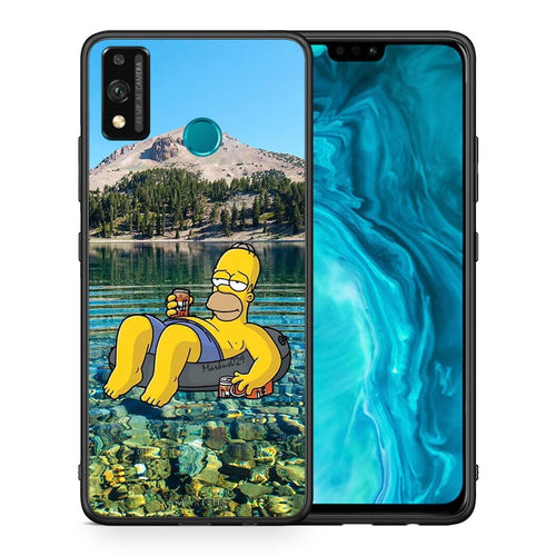 Θήκη Honor 9X Lite Summer Happiness από τη Smartfits με σχέδιο στο πίσω μέρος και μαύρο περίβλημα | Honor 9X Lite Summer Happiness case with colorful back and black bezels