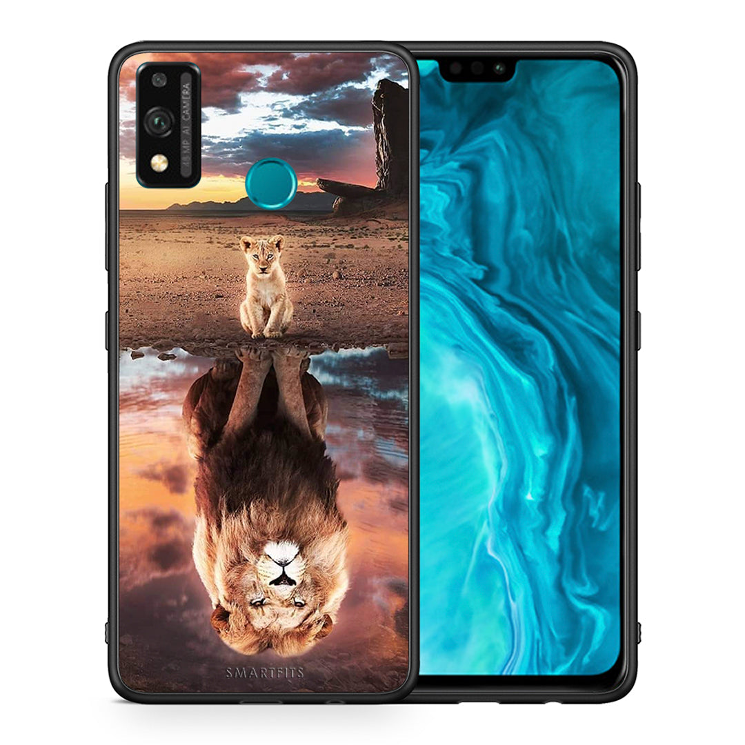 Θήκη Αγίου Βαλεντίνου Honor 9X Lite Sunset Dreams από τη Smartfits με σχέδιο στο πίσω μέρος και μαύρο περίβλημα | Honor 9X Lite Sunset Dreams case with colorful back and black bezels