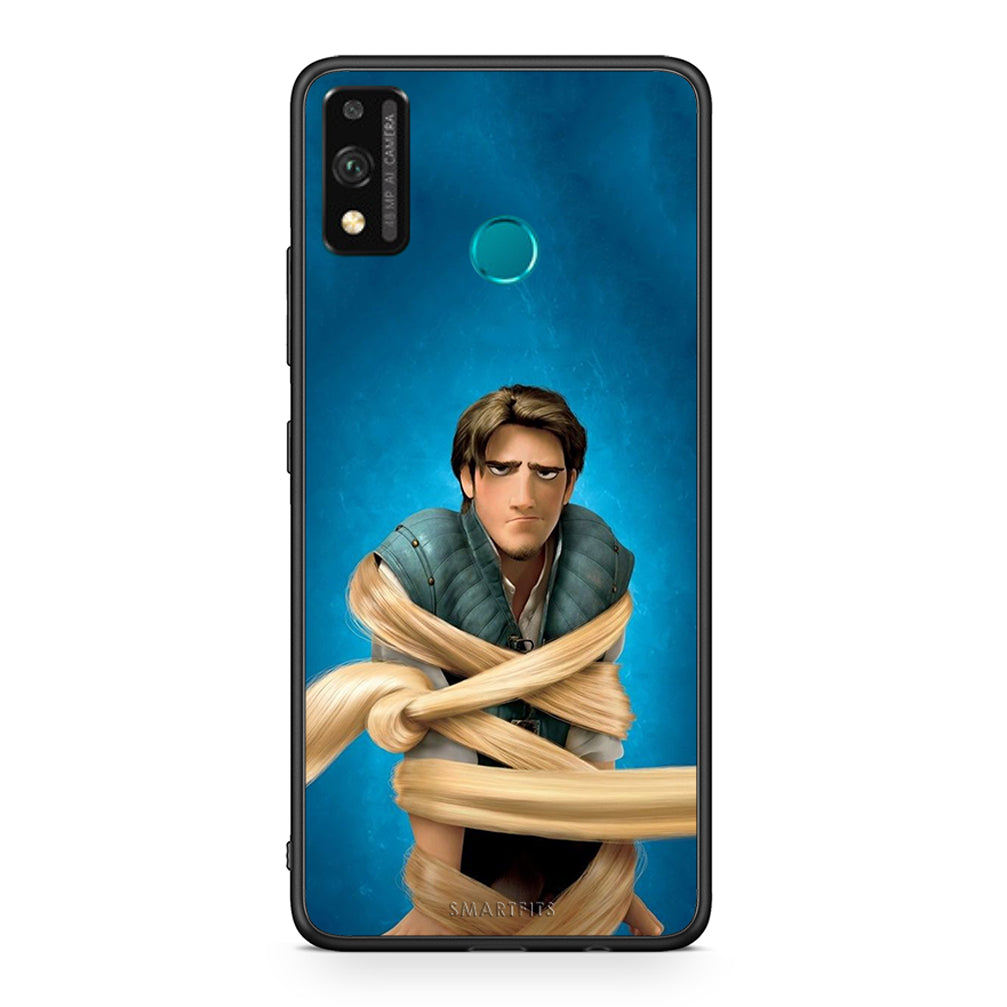 Honor 9X Lite Tangled 1 Θήκη Αγίου Βαλεντίνου από τη Smartfits με σχέδιο στο πίσω μέρος και μαύρο περίβλημα | Smartphone case with colorful back and black bezels by Smartfits