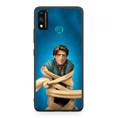 Honor 9X Lite Tangled 1 Θήκη Αγίου Βαλεντίνου από τη Smartfits με σχέδιο στο πίσω μέρος και μαύρο περίβλημα | Smartphone case with colorful back and black bezels by Smartfits