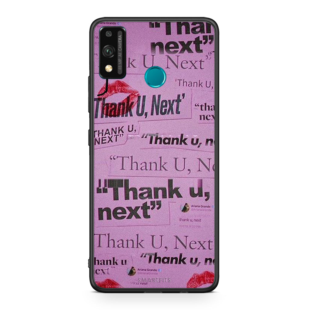 Honor 9X Lite Thank You Next Θήκη Αγίου Βαλεντίνου από τη Smartfits με σχέδιο στο πίσω μέρος και μαύρο περίβλημα | Smartphone case with colorful back and black bezels by Smartfits