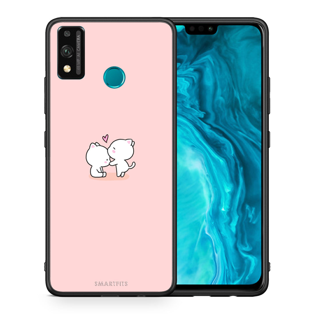 Θήκη Honor 9X Lite Love Valentine από τη Smartfits με σχέδιο στο πίσω μέρος και μαύρο περίβλημα | Honor 9X Lite Love Valentine case with colorful back and black bezels