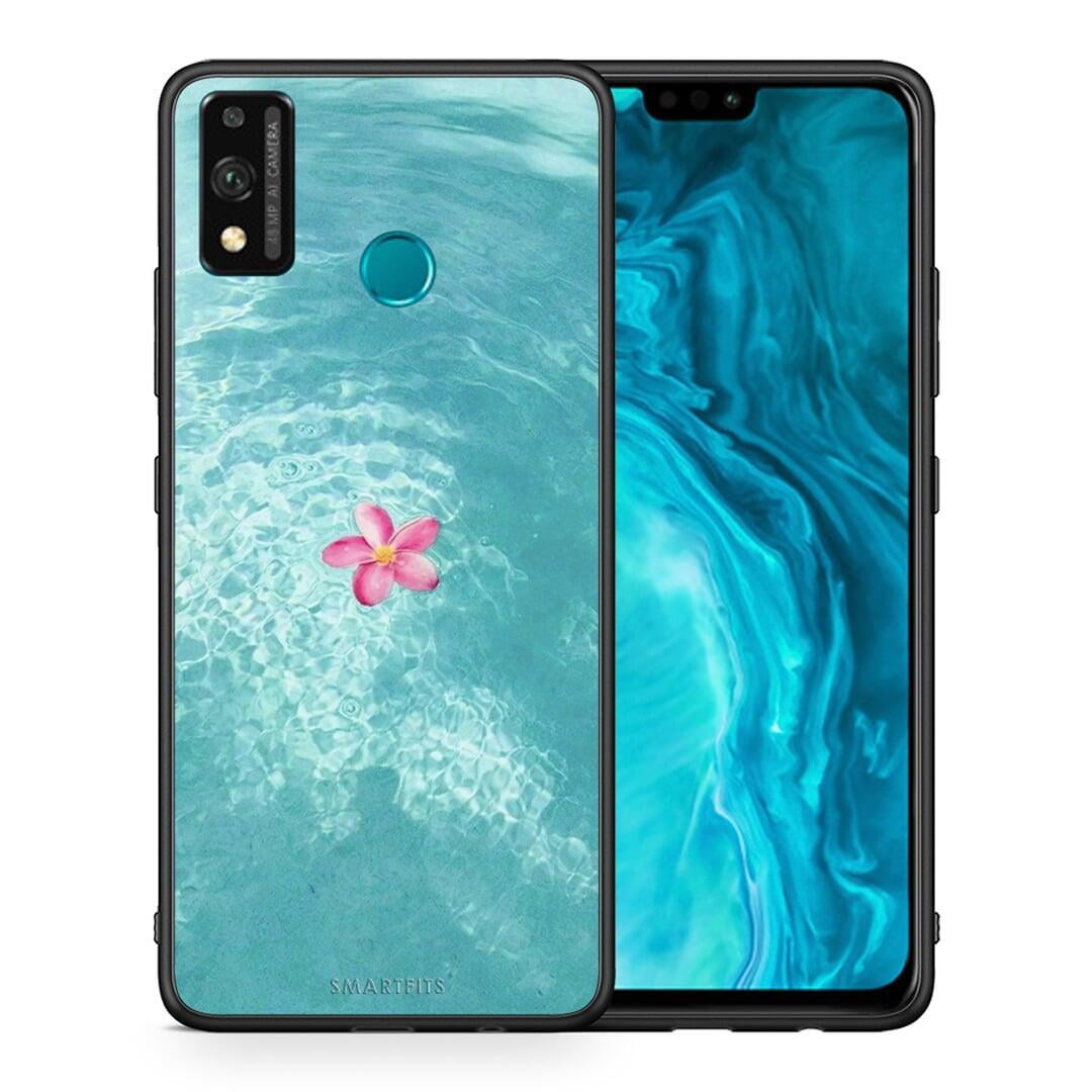 Θήκη Honor 9X Lite Water Flower από τη Smartfits με σχέδιο στο πίσω μέρος και μαύρο περίβλημα | Honor 9X Lite Water Flower case with colorful back and black bezels