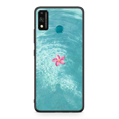 Honor 9X Lite Water Flower Θήκη από τη Smartfits με σχέδιο στο πίσω μέρος και μαύρο περίβλημα | Smartphone case with colorful back and black bezels by Smartfits