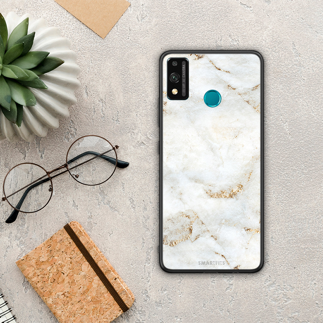 White Gold Marble - Honor 9X Lite θήκη