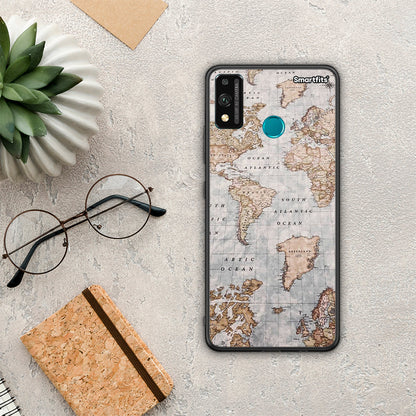 World Map - Honor 9X Lite θήκη
