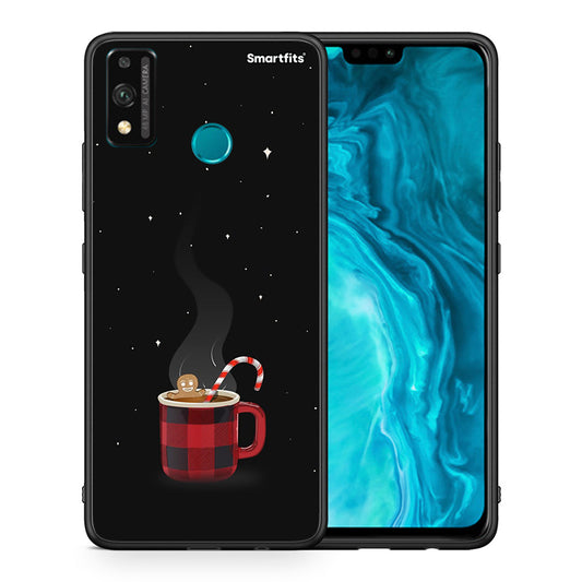 Θήκη Honor 9X Lite Xmas Bathing από τη Smartfits με σχέδιο στο πίσω μέρος και μαύρο περίβλημα | Honor 9X Lite Xmas Bathing case with colorful back and black bezels