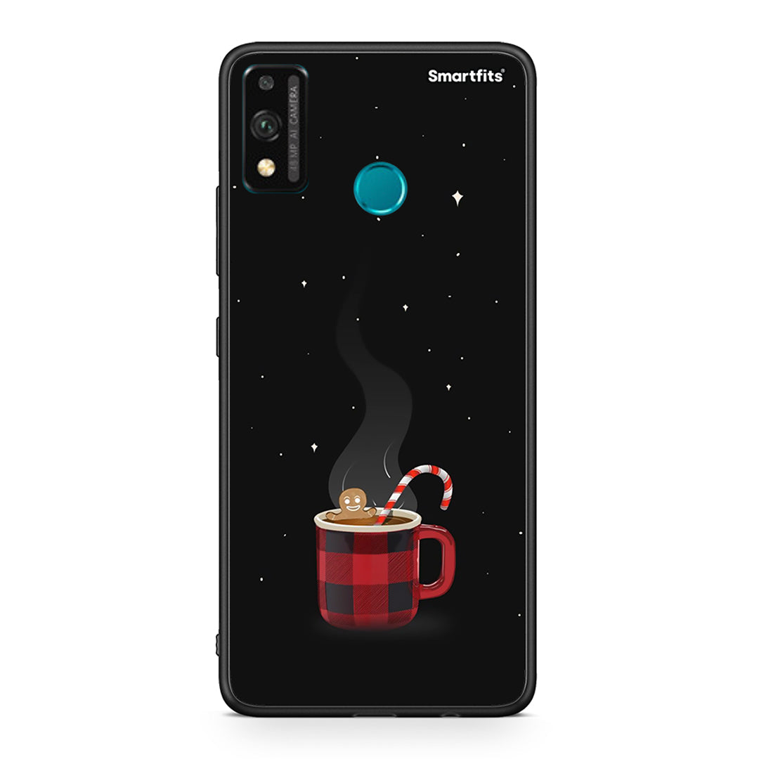 Honor 9X Lite Xmas Bathing θήκη από τη Smartfits με σχέδιο στο πίσω μέρος και μαύρο περίβλημα | Smartphone case with colorful back and black bezels by Smartfits
