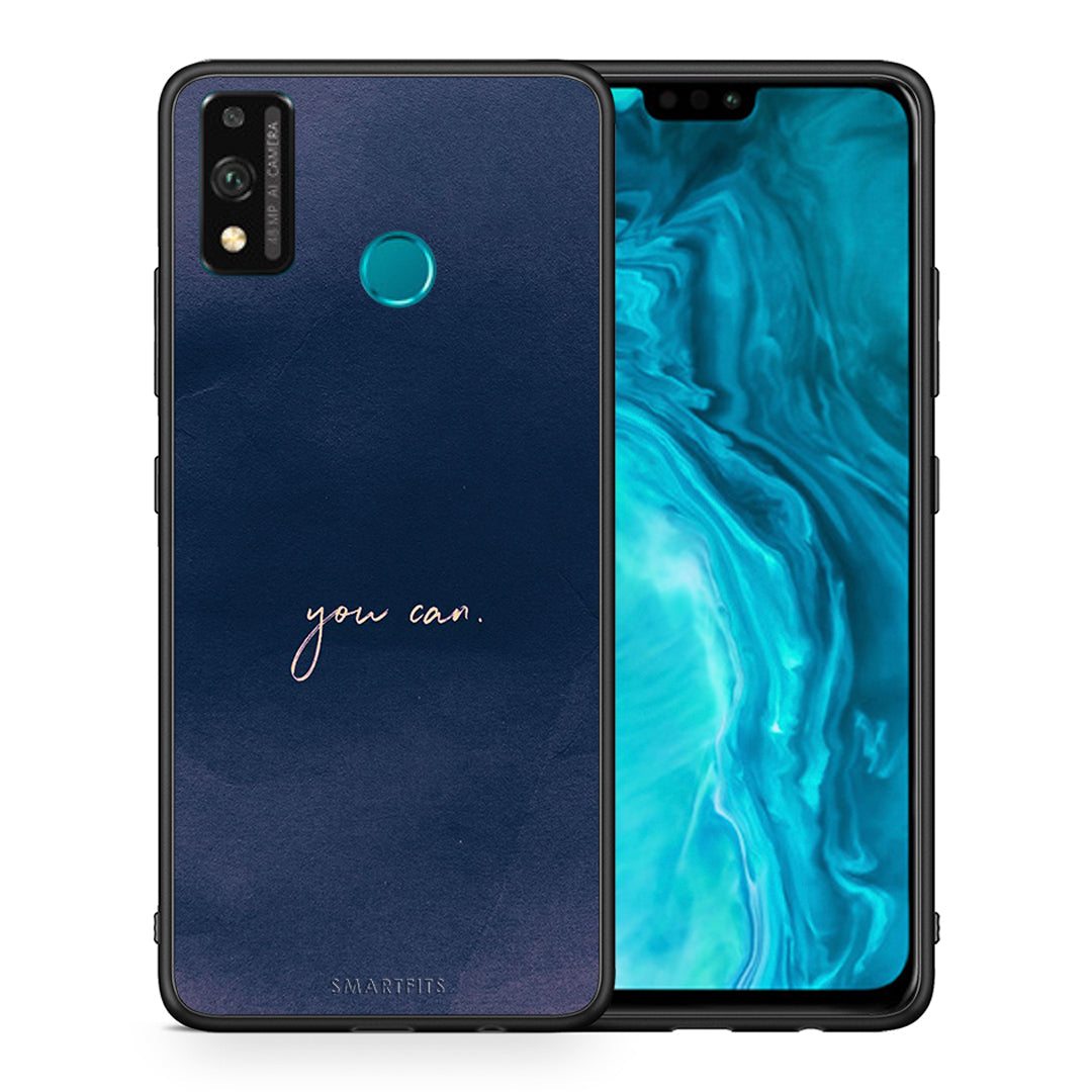 Θήκη Honor 9X Lite You Can από τη Smartfits με σχέδιο στο πίσω μέρος και μαύρο περίβλημα | Honor 9X Lite You Can case with colorful back and black bezels