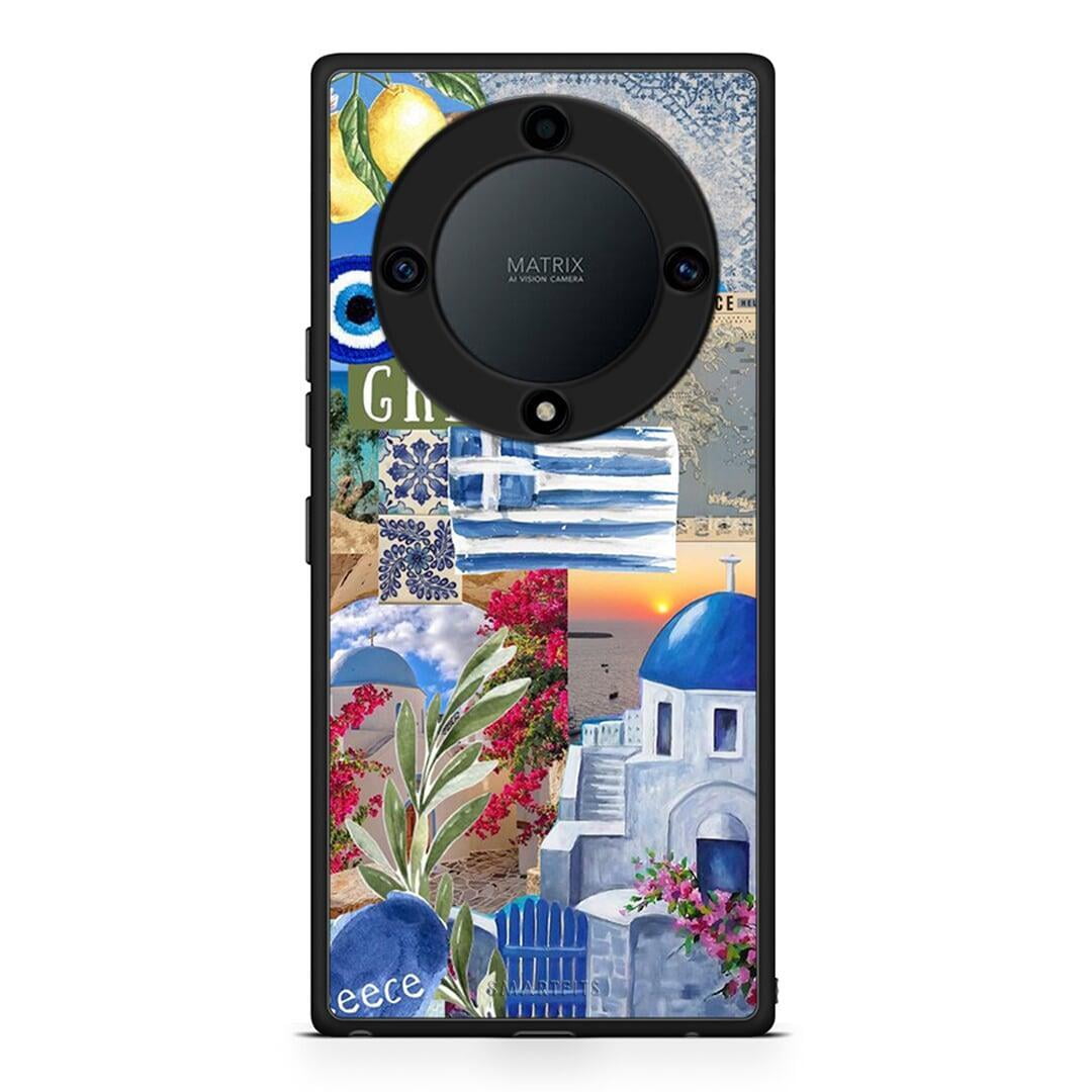 Θήκη Honor Magic5 Lite 5G / X9a All Greek από τη Smartfits με σχέδιο στο πίσω μέρος και μαύρο περίβλημα | Honor Magic5 Lite 5G / X9a All Greek Case with Colorful Back and Black Bezels