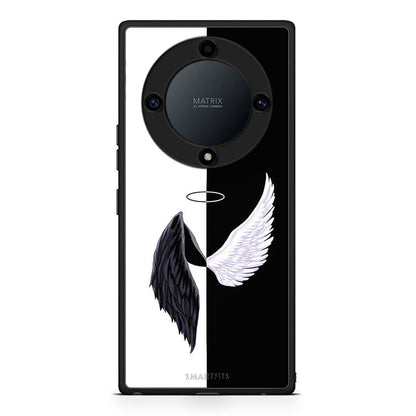 Θήκη Honor Magic5 Lite 5G / X9a Angels Demons από τη Smartfits με σχέδιο στο πίσω μέρος και μαύρο περίβλημα | Honor Magic5 Lite 5G / X9a Angels Demons Case with Colorful Back and Black Bezels