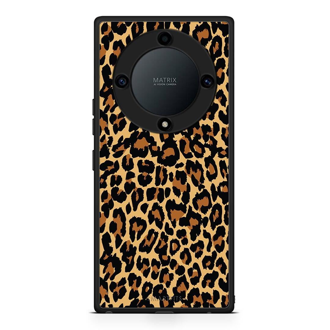 Θήκη Honor Magic5 Lite 5G / X9a Animal Leopard από τη Smartfits με σχέδιο στο πίσω μέρος και μαύρο περίβλημα | Honor Magic5 Lite 5G / X9a Animal Leopard Case with Colorful Back and Black Bezels