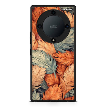 Θήκη Honor Magic5 Lite 5G / X9a Autumn Leaves από τη Smartfits με σχέδιο στο πίσω μέρος και μαύρο περίβλημα | Honor Magic5 Lite 5G / X9a Autumn Leaves Case with Colorful Back and Black Bezels