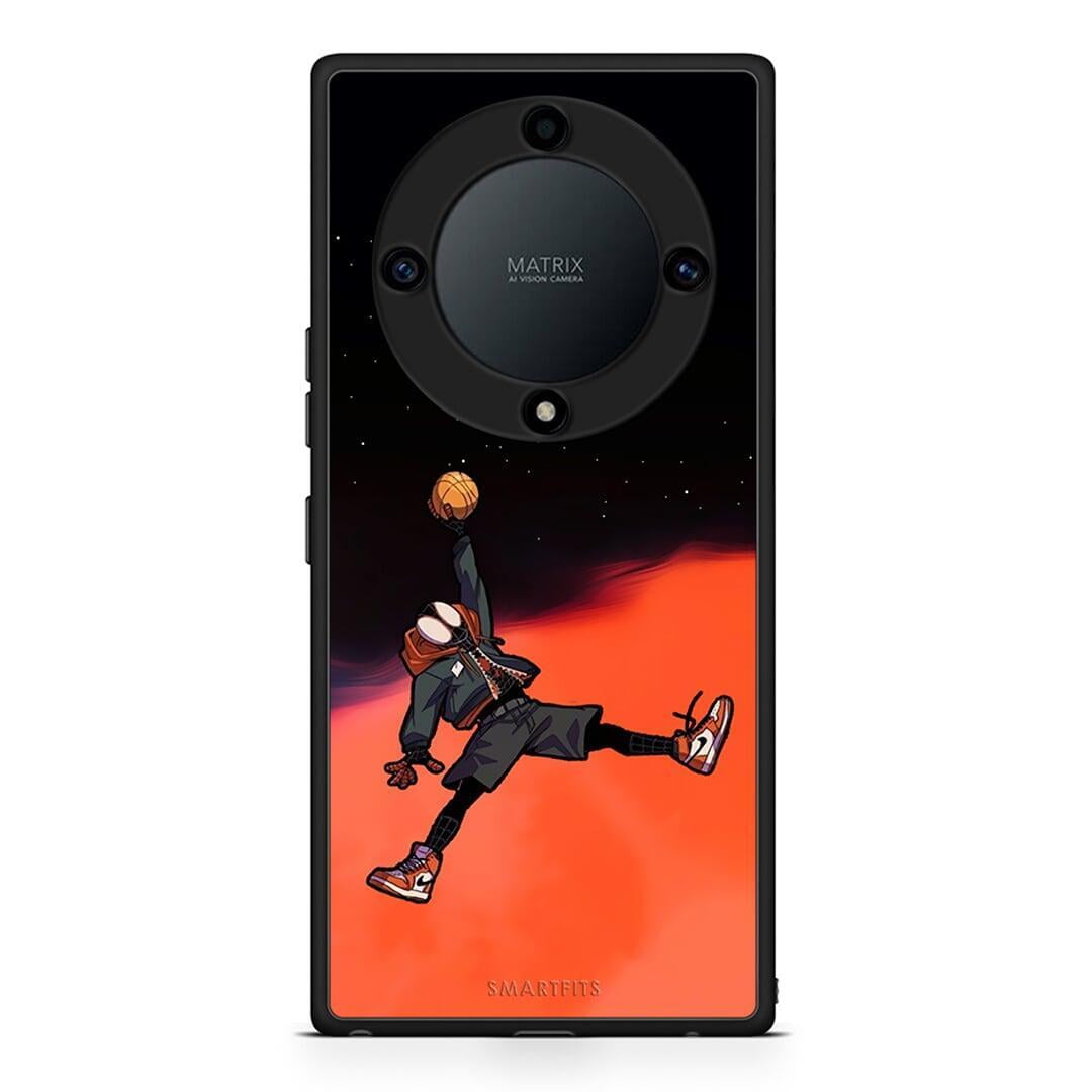 Θήκη Honor Magic5 Lite 5G / X9a Basketball Hero από τη Smartfits με σχέδιο στο πίσω μέρος και μαύρο περίβλημα | Honor Magic5 Lite 5G / X9a Basketball Hero Case with Colorful Back and Black Bezels