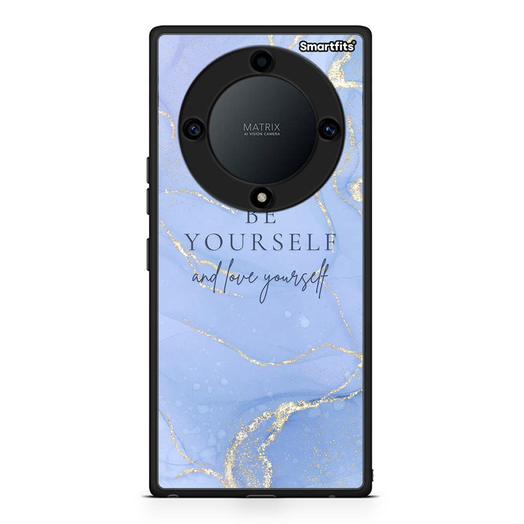 Θήκη Honor Magic5 Lite 5G / X9a Be Yourself από τη Smartfits με σχέδιο στο πίσω μέρος και μαύρο περίβλημα | Honor Magic5 Lite 5G / X9a Be Yourself Case with Colorful Back and Black Bezels