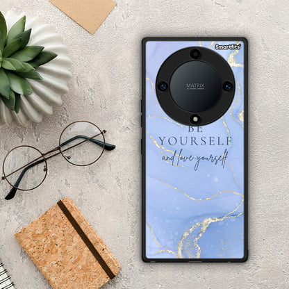 Θήκη Honor Magic5 Lite 5G / X9a Be Yourself από τη Smartfits με σχέδιο στο πίσω μέρος και μαύρο περίβλημα | Honor Magic5 Lite 5G / X9a Be Yourself Case with Colorful Back and Black Bezels