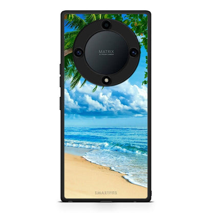 Θήκη Honor Magic5 Lite 5G / X9a Beautiful Beach από τη Smartfits με σχέδιο στο πίσω μέρος και μαύρο περίβλημα | Honor Magic5 Lite 5G / X9a Beautiful Beach Case with Colorful Back and Black Bezels