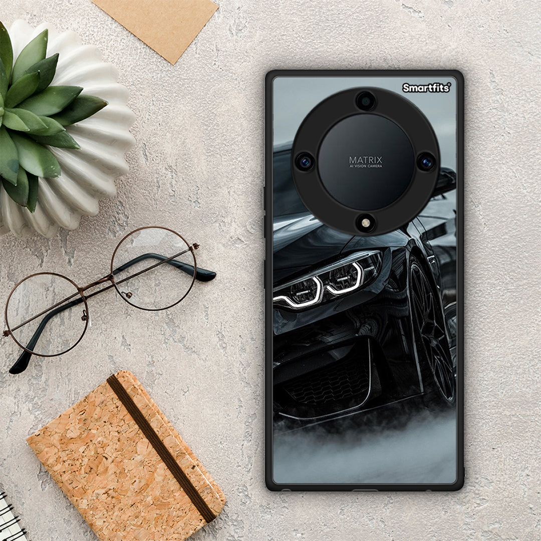 Θήκη Honor Magic5 Lite 5G / X9a Black BMW από τη Smartfits με σχέδιο στο πίσω μέρος και μαύρο περίβλημα | Honor Magic5 Lite 5G / X9a Black BMW Case with Colorful Back and Black Bezels