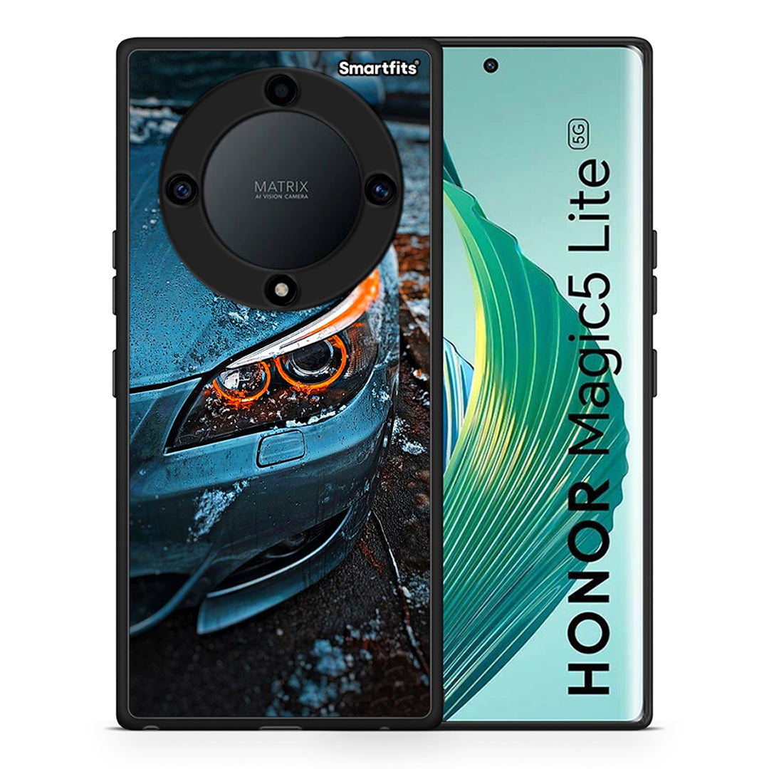 Θήκη Honor Magic5 Lite 5G / X9a Bmw E60 από τη Smartfits με σχέδιο στο πίσω μέρος και μαύρο περίβλημα | Honor Magic5 Lite 5G / X9a Bmw E60 Case with Colorful Back and Black Bezels