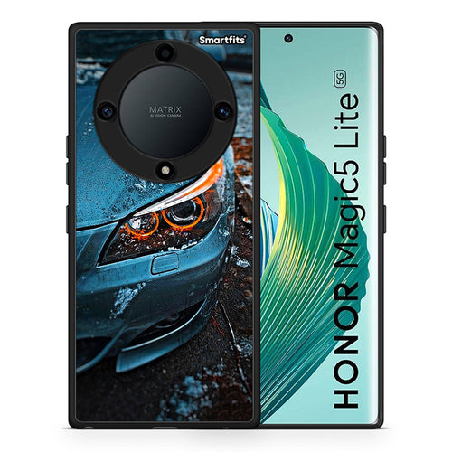 Θήκη Honor Magic5 Lite 5G / X9a Bmw E60 από τη Smartfits με σχέδιο στο πίσω μέρος και μαύρο περίβλημα | Honor Magic5 Lite 5G / X9a Bmw E60 Case with Colorful Back and Black Bezels