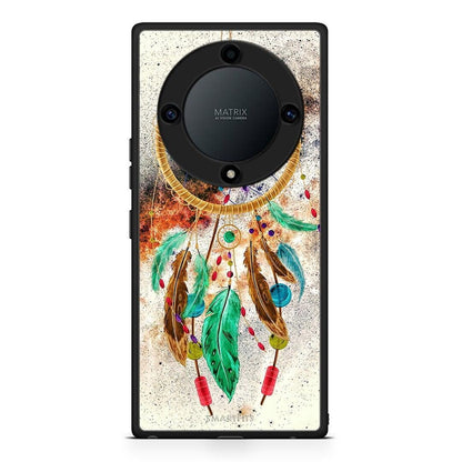 Θήκη Honor Magic5 Lite 5G / X9a Boho DreamCatcher από τη Smartfits με σχέδιο στο πίσω μέρος και μαύρο περίβλημα | Honor Magic5 Lite 5G / X9a Boho DreamCatcher Case with Colorful Back and Black Bezels