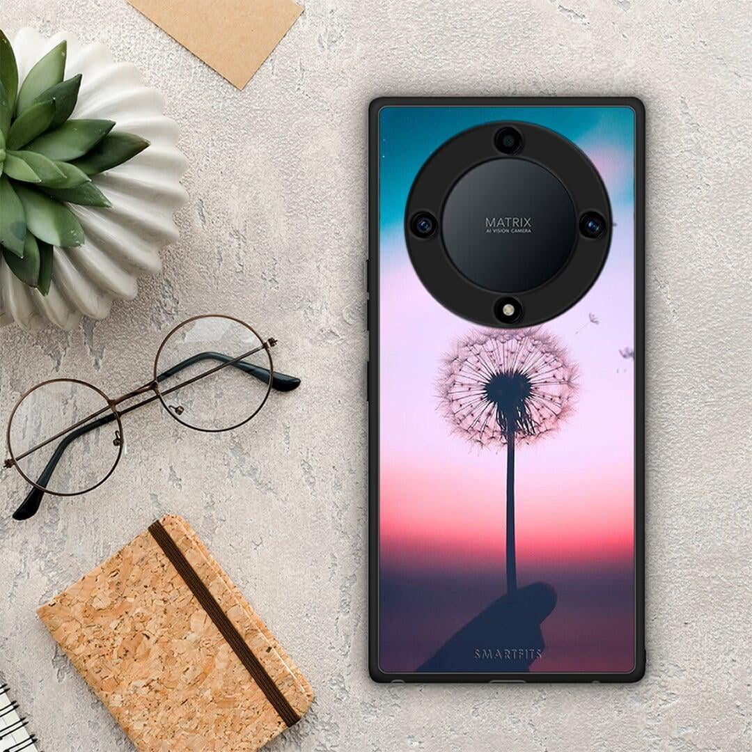 Θήκη Honor Magic5 Lite 5G / X9a Boho Wish από τη Smartfits με σχέδιο στο πίσω μέρος και μαύρο περίβλημα | Honor Magic5 Lite 5G / X9a Boho Wish Case with Colorful Back and Black Bezels