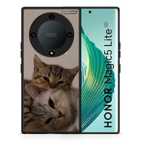 Thumbnail for Θήκη Honor Magic5 Lite 5G / X40 / X9a Cats In Love από τη Smartfits με σχέδιο στο πίσω μέρος και μαύρο περίβλημα | Honor Magic5 Lite 5G / X40 / X9a Cats In Love Case with Colorful Back and Black Bezels