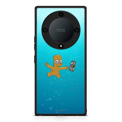 Θήκη Honor Magic5 Lite 5G / X9a Chasing Money από τη Smartfits με σχέδιο στο πίσω μέρος και μαύρο περίβλημα | Honor Magic5 Lite 5G / X9a Chasing Money Case with Colorful Back and Black Bezels