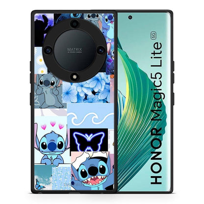 Θήκη Honor Magic5 Lite 5G / X9a Collage Good Vibes από τη Smartfits με σχέδιο στο πίσω μέρος και μαύρο περίβλημα | Honor Magic5 Lite 5G / X9a Collage Good Vibes Case with Colorful Back and Black Bezels