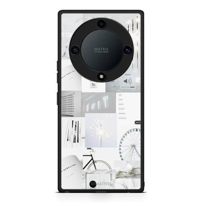 Θήκη Honor Magic5 Lite 5G / X9a Collage Make Me Wonder από τη Smartfits με σχέδιο στο πίσω μέρος και μαύρο περίβλημα | Honor Magic5 Lite 5G / X9a Collage Make Me Wonder Case with Colorful Back and Black Bezels