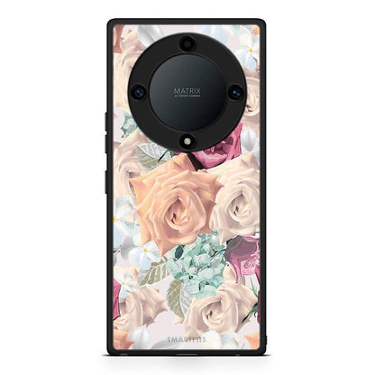 Θήκη Honor Magic5 Lite 5G / X9a Floral Bouquet από τη Smartfits με σχέδιο στο πίσω μέρος και μαύρο περίβλημα | Honor Magic5 Lite 5G / X9a Floral Bouquet Case with Colorful Back and Black Bezels