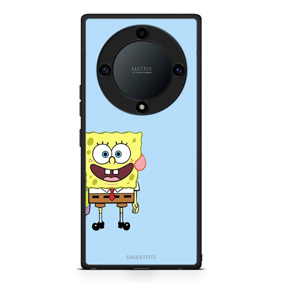 Θήκη Honor Magic5 Lite 5G / X9a Friends Bob από τη Smartfits με σχέδιο στο πίσω μέρος και μαύρο περίβλημα | Honor Magic5 Lite 5G / X9a Friends Bob Case with Colorful Back and Black Bezels