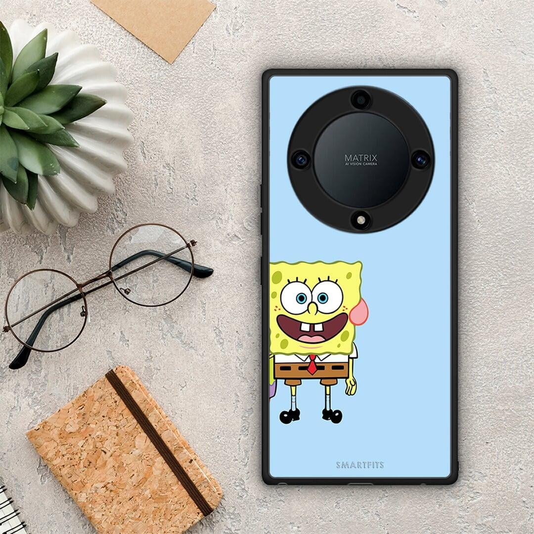 Θήκη Honor Magic5 Lite 5G / X9a Friends Bob από τη Smartfits με σχέδιο στο πίσω μέρος και μαύρο περίβλημα | Honor Magic5 Lite 5G / X9a Friends Bob Case with Colorful Back and Black Bezels