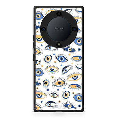 Θήκη Honor Magic5 Lite 5G / X9a Ftou Ftou από τη Smartfits με σχέδιο στο πίσω μέρος και μαύρο περίβλημα | Honor Magic5 Lite 5G / X9a Ftou Ftou Case with Colorful Back and Black Bezels