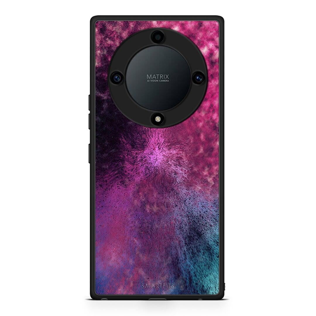 Θήκη Honor Magic5 Lite 5G / X9a Galactic Aurora από τη Smartfits με σχέδιο στο πίσω μέρος και μαύρο περίβλημα | Honor Magic5 Lite 5G / X9a Galactic Aurora Case with Colorful Back and Black Bezels