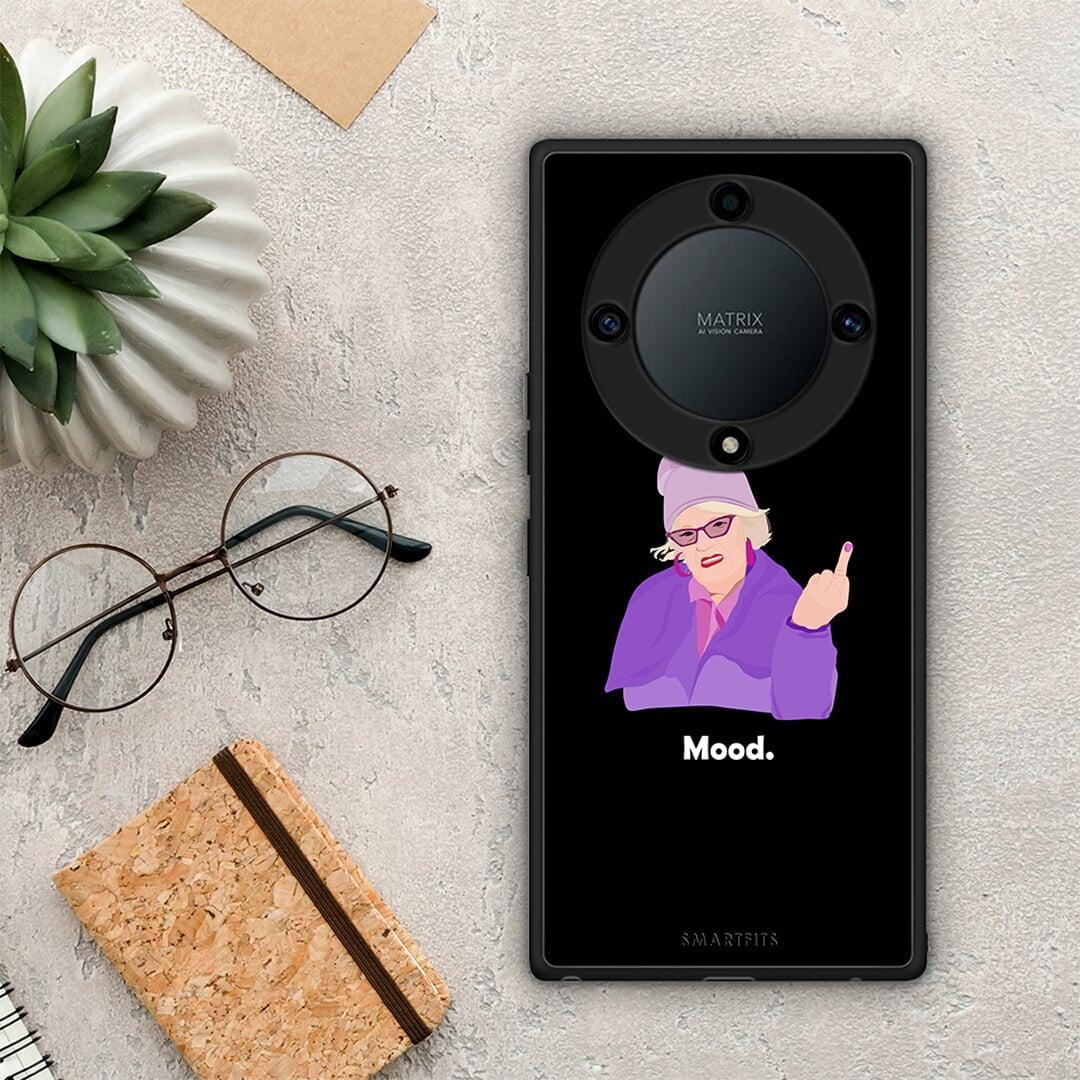 Θήκη Honor Magic5 Lite 5G / X9a Grandma Mood Black από τη Smartfits με σχέδιο στο πίσω μέρος και μαύρο περίβλημα | Honor Magic5 Lite 5G / X9a Grandma Mood Black Case with Colorful Back and Black Bezels