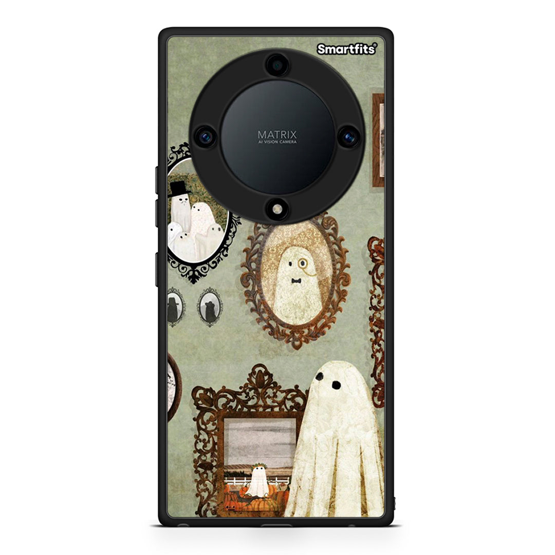 Θήκη Honor Magic5 Lite 5G / X9a Halloween Ghost Season από τη Smartfits με σχέδιο στο πίσω μέρος και μαύρο περίβλημα | Honor Magic5 Lite 5G / X9a Halloween Ghost Season Case with Colorful Back and Black Bezels