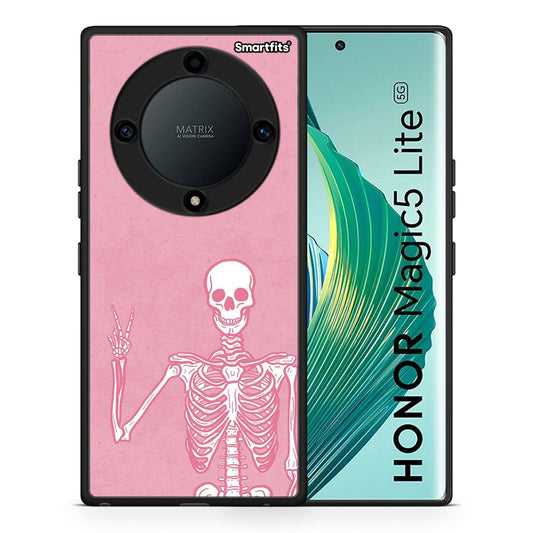 Θήκη Honor Magic5 Lite 5G / X9a Halloween Motivation από τη Smartfits με σχέδιο στο πίσω μέρος και μαύρο περίβλημα | Honor Magic5 Lite 5G / X9a Halloween Motivation Case with Colorful Back and Black Bezels