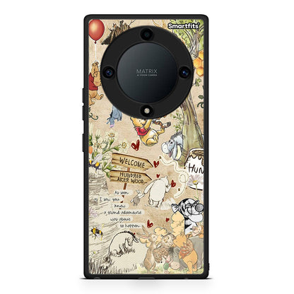 Θήκη Honor Magic5 Lite 5G / X9a Happy Friends από τη Smartfits με σχέδιο στο πίσω μέρος και μαύρο περίβλημα | Honor Magic5 Lite 5G / X9a Happy Friends Case with Colorful Back and Black Bezels