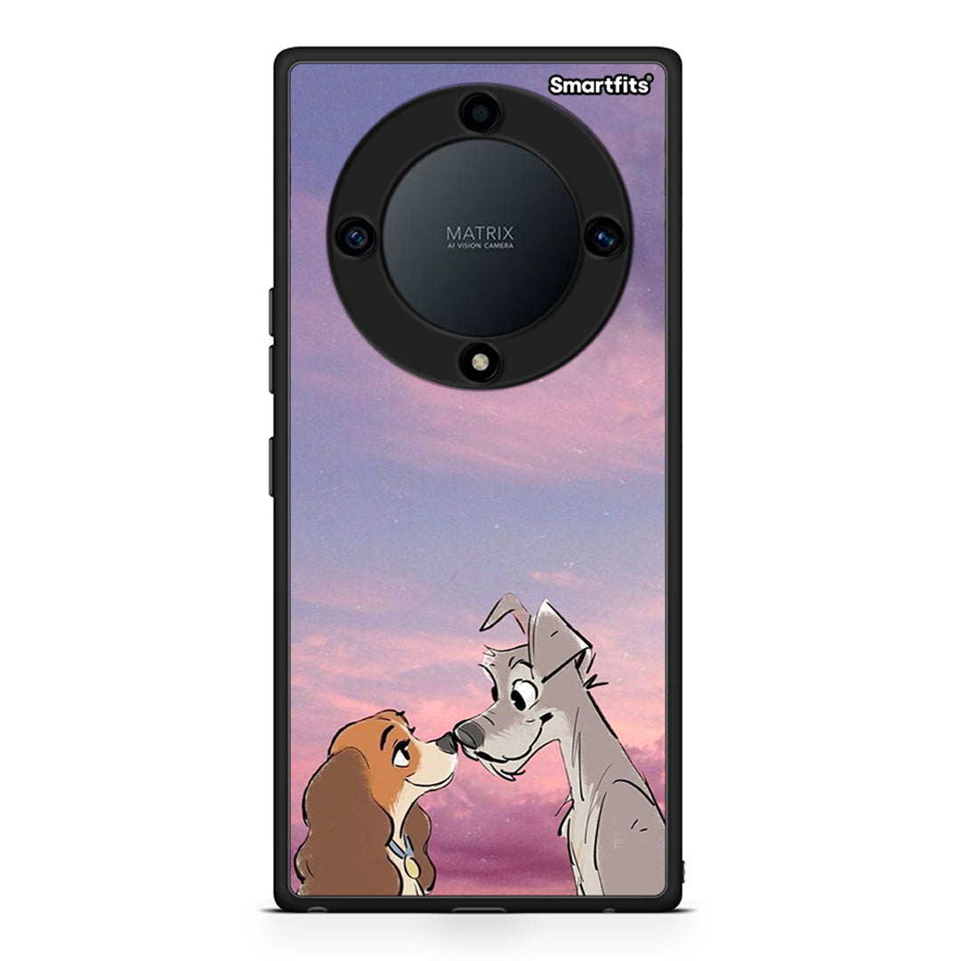 Θήκη Honor Magic5 Lite 5G / X9a Lady And Tramp από τη Smartfits με σχέδιο στο πίσω μέρος και μαύρο περίβλημα | Honor Magic5 Lite 5G / X9a Lady And Tramp Case with Colorful Back and Black Bezels